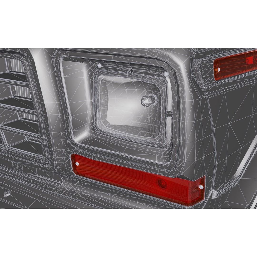 Bronco Mk2 1978 3D Model – High Poly Game-Ready SUV, FBX, OBJ - View 54