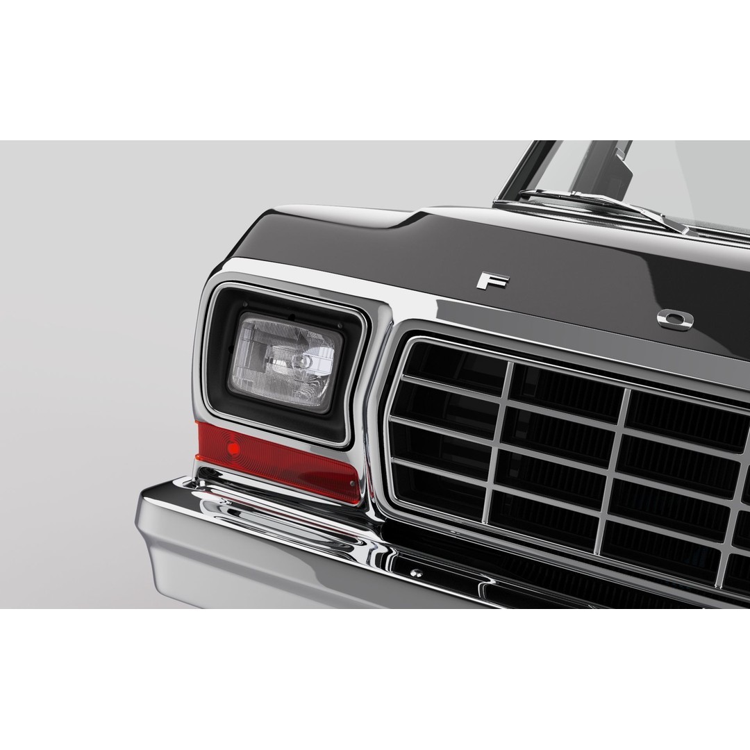 Bronco Mk2 1978 3D Model – High Poly Game-Ready SUV, FBX, OBJ - View 6