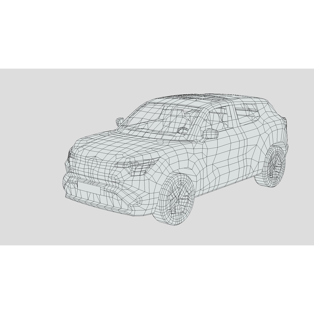 Suzuki E-Vitara 3D Model – Low Poly Game Asset, FBX, PBR Textures - View 3
