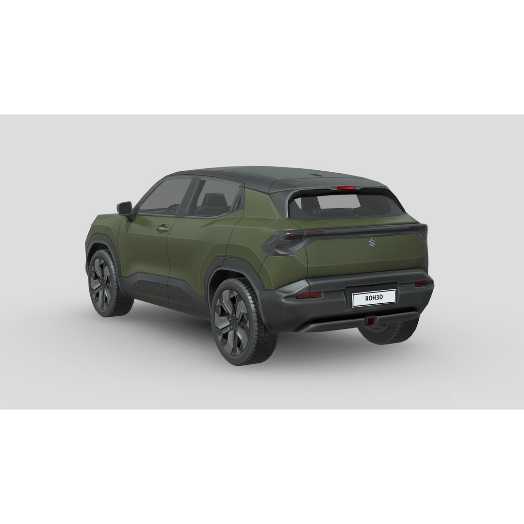 Suzuki E-Vitara 3D Model – Low Poly Game Asset, FBX, PBR Textures - View 6