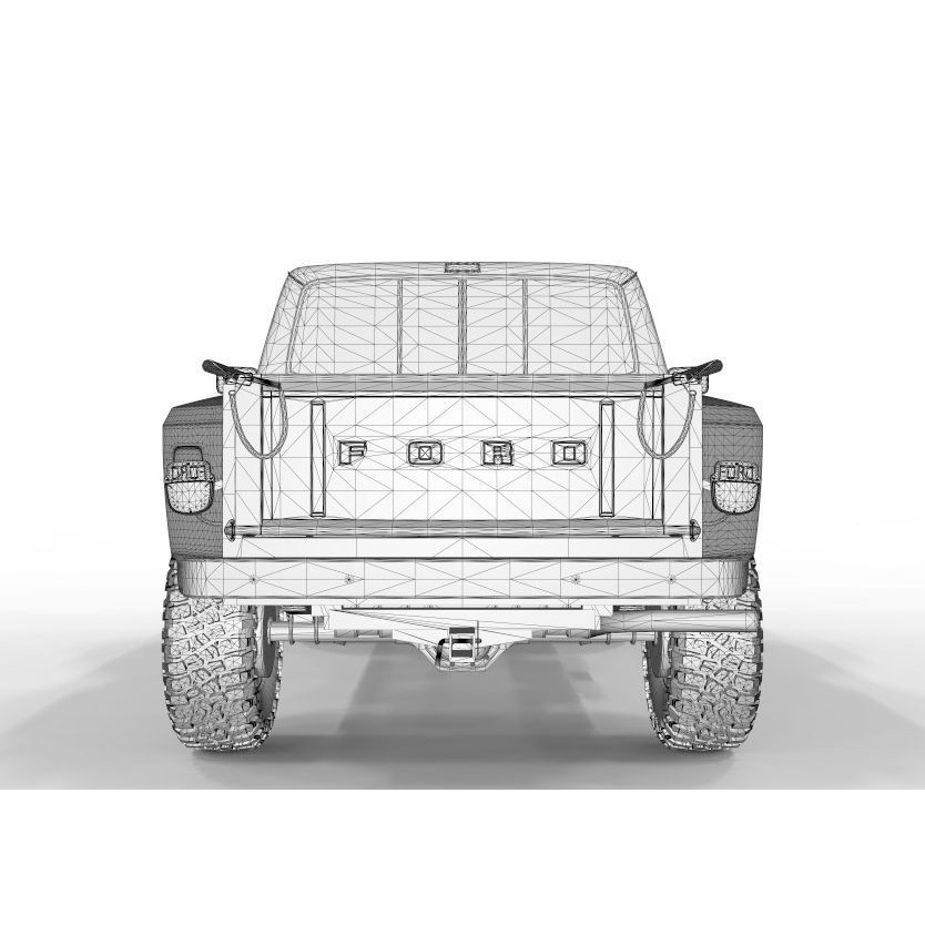 1986 Ford F150 Flared Side 3D Model – Game-Ready, FBX & OBJ Formats - View 13