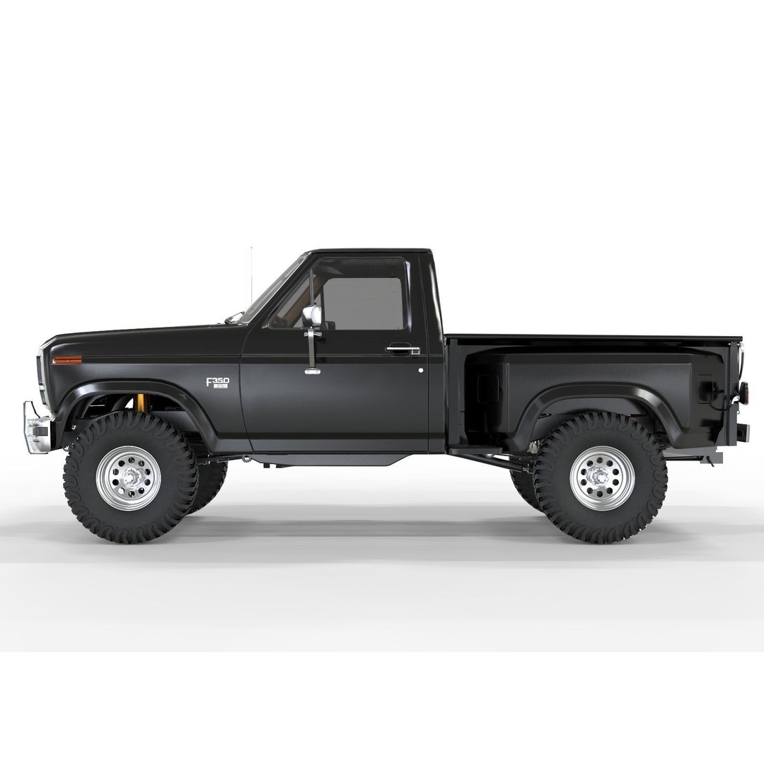 1986 Ford F150 Flared Side 3D Model – Game-Ready, FBX & OBJ Formats - View 3