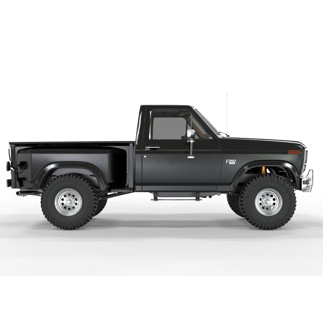 1986 Ford F150 Flared Side 3D Model – Game-Ready, FBX & OBJ Formats - View 4