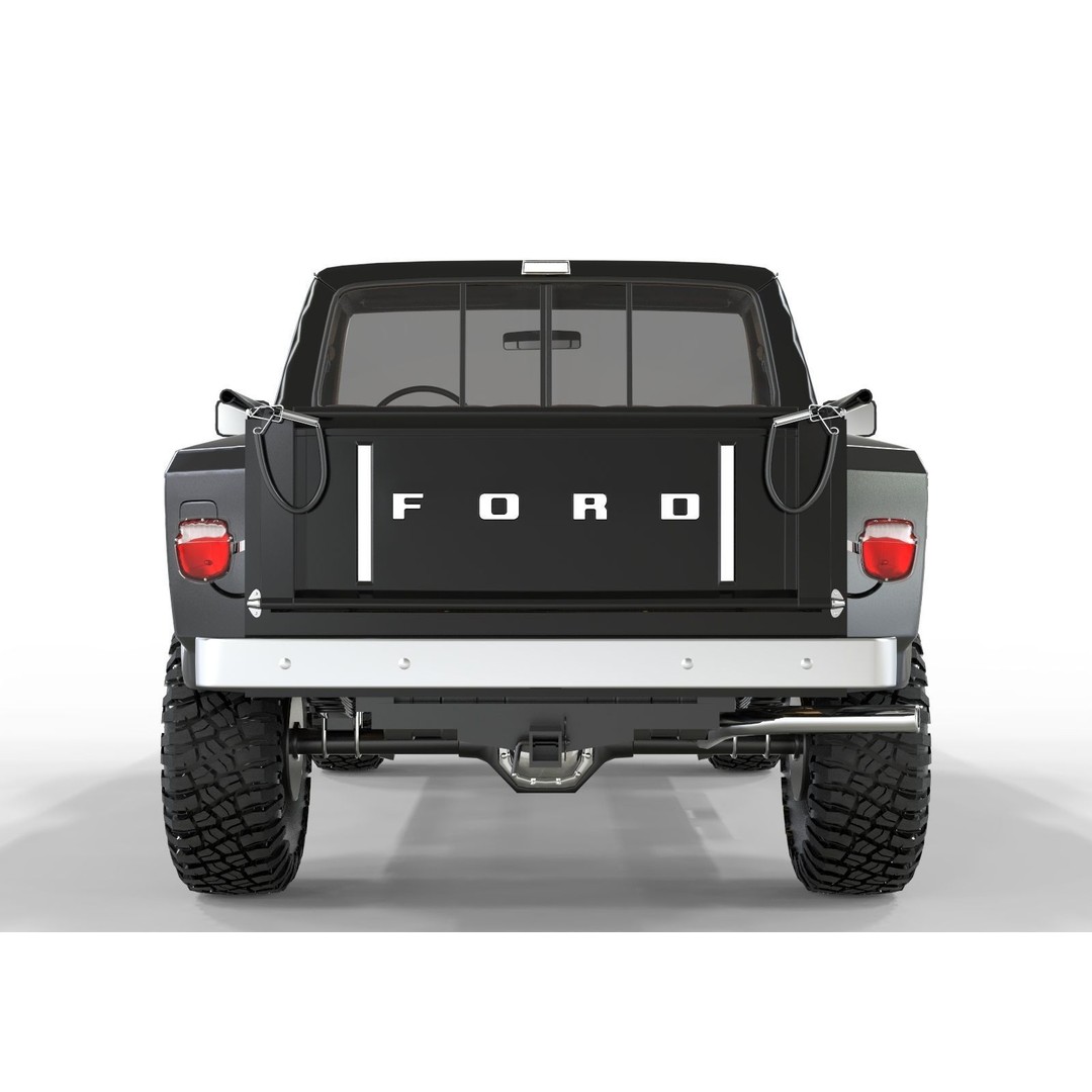 1986 Ford F150 Flared Side 3D Model – Game-Ready, FBX & OBJ Formats - View 5