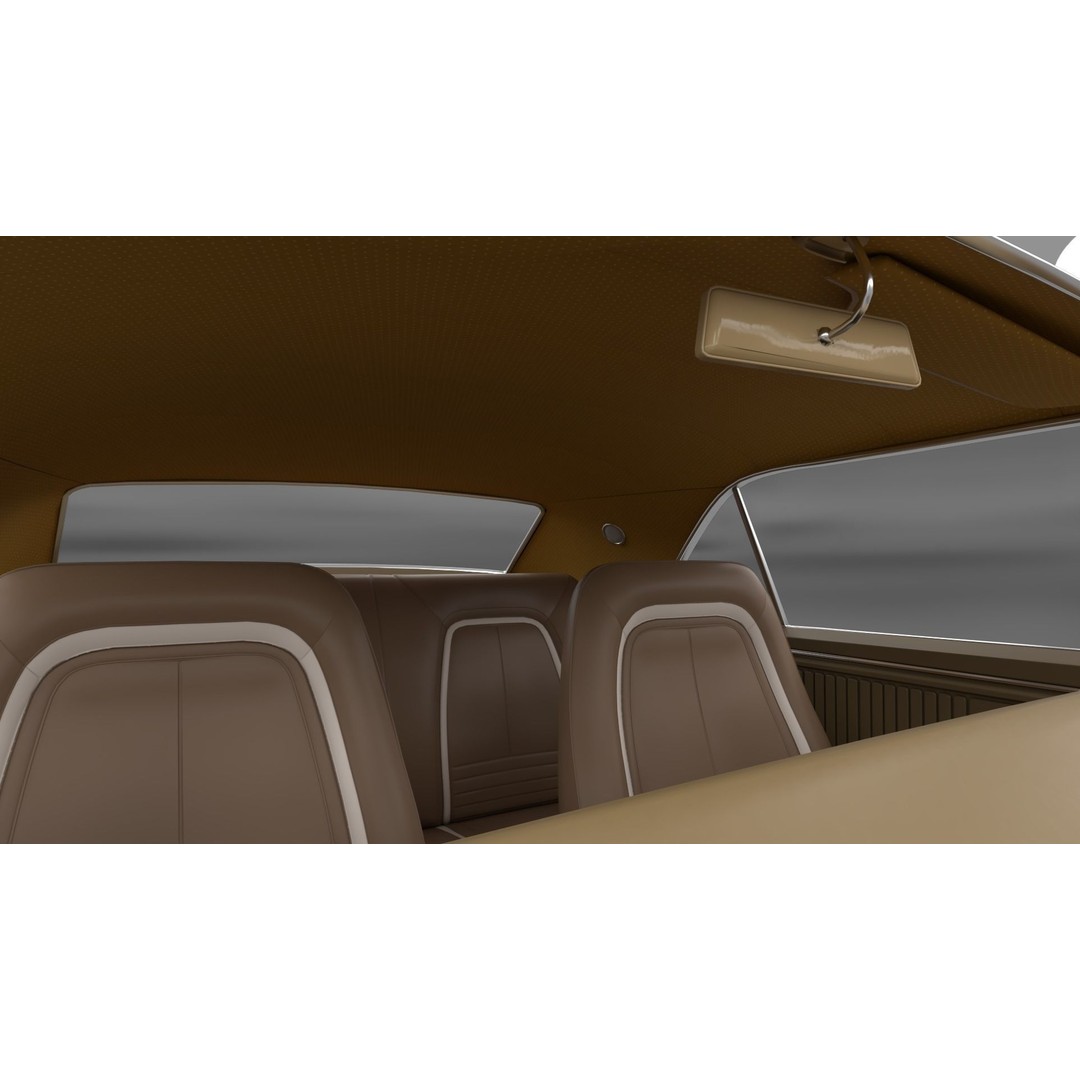 Chevrolet Camaro 1967 3D Model – Low Poly Game Asset, PBR, FBX, OBJ - View 12