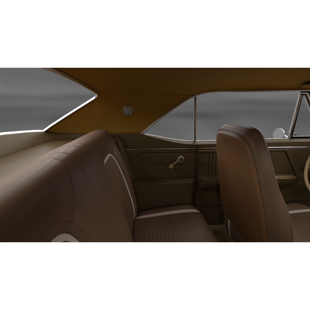Chevrolet Camaro 1967 3D Model – Low Poly Game Asset, PBR, FBX, OBJ - View 14