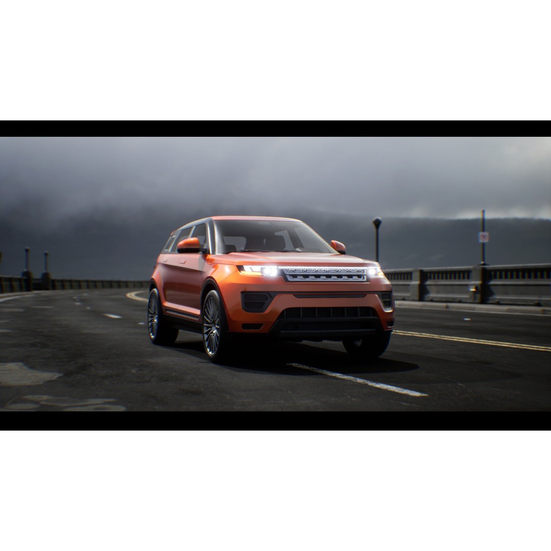 Driveable SUV 3D Model – Realistic Low-Poly Vehicle, FBX, PBR - View 10