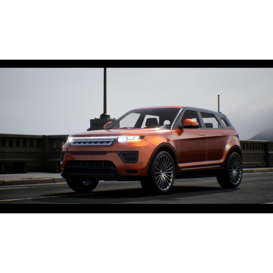 Driveable SUV 3D Model – Realistic Low-Poly Vehicle, FBX, PBR - View 11