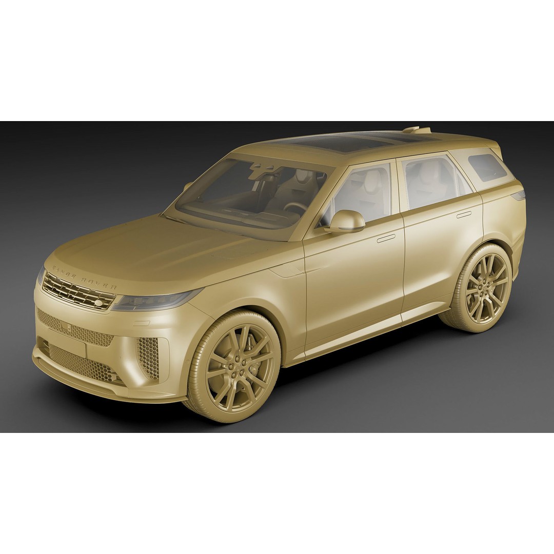 Land Rover Range Rover Sport SV 2024 3D Model – High Poly SUV, FBX/OBJ/Blender Formats - View 28