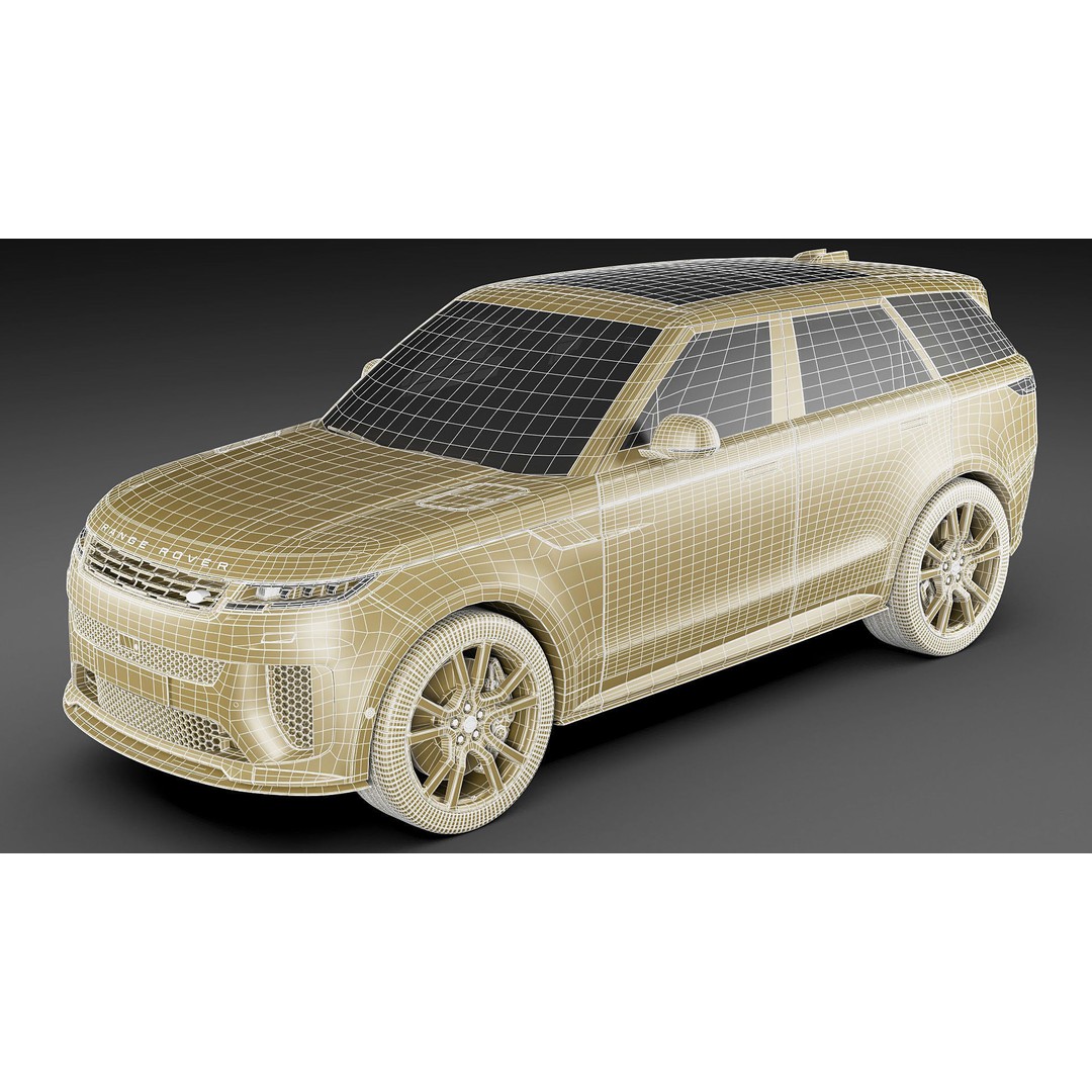 Land Rover Range Rover Sport SV 2024 3D Model – High Poly SUV, FBX/OBJ/Blender Formats - View 35