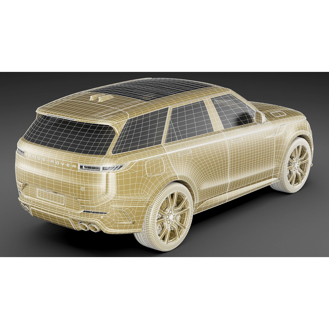 Land Rover Range Rover Sport SV 2024 3D Model – High Poly SUV, FBX/OBJ/Blender Formats - View 36