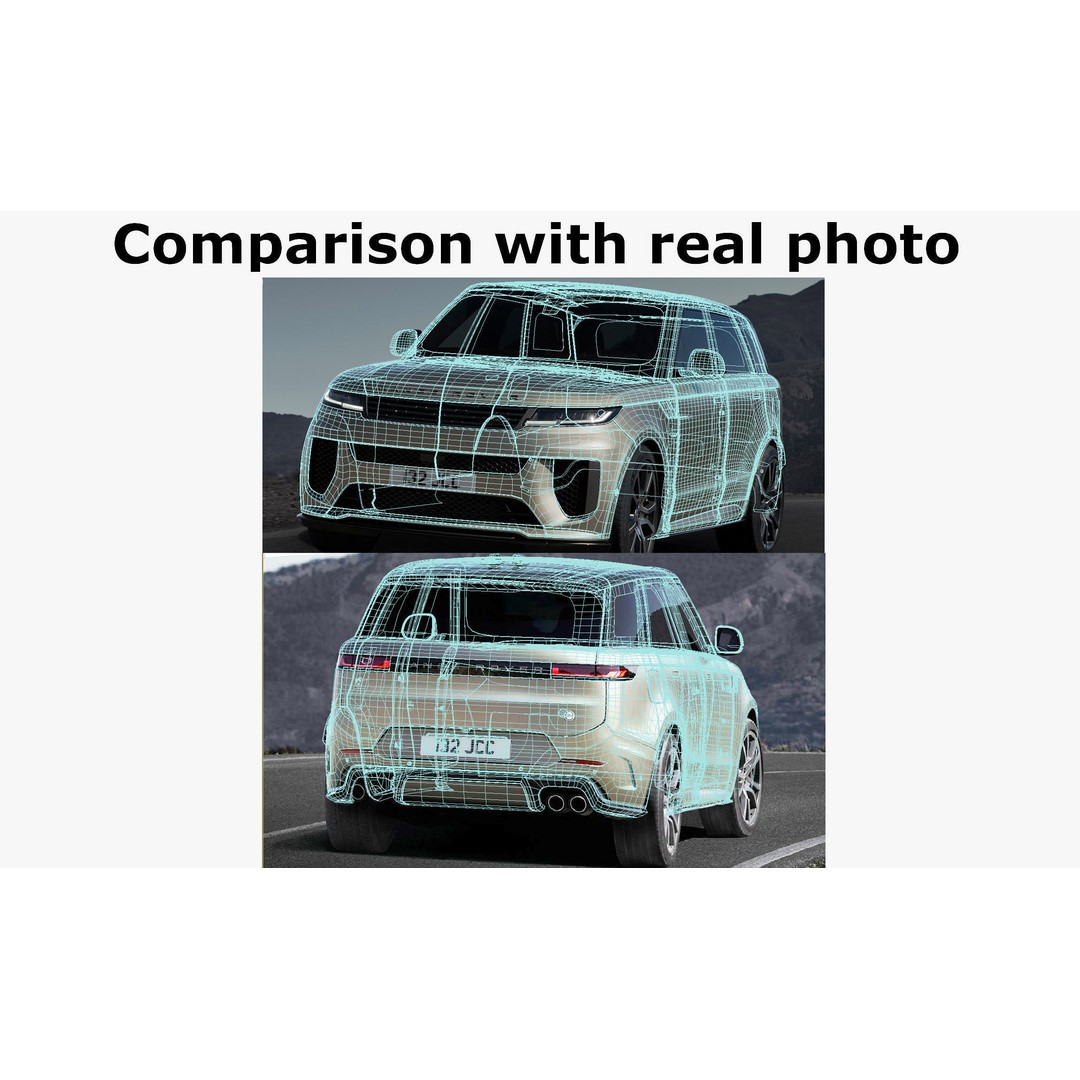 Land Rover Range Rover Sport SV 2024 3D Model – High Poly SUV, FBX/OBJ/Blender Formats - View 39
