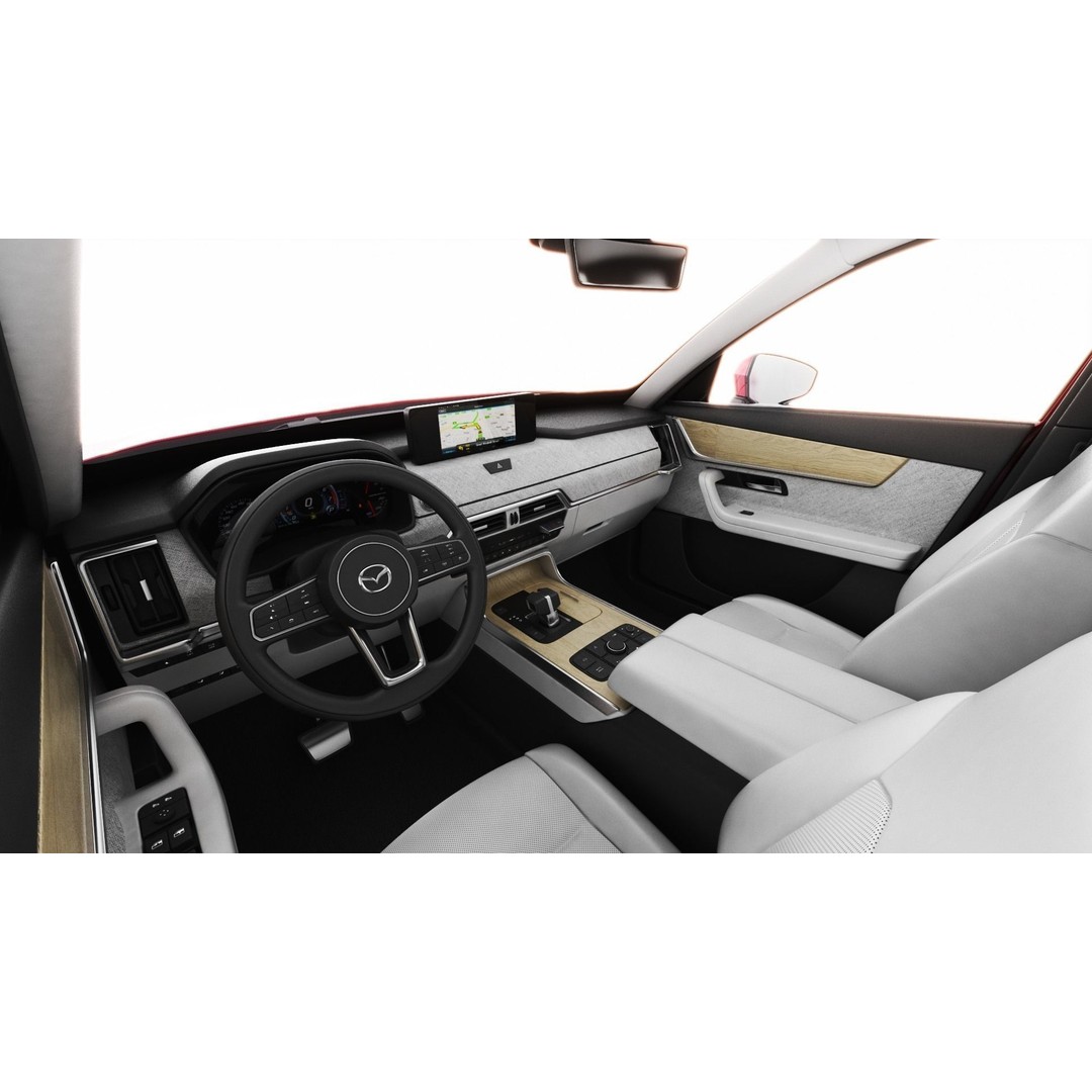 Mazda CX-80 2025 3D Model – Detailed SUV with Interior, FBX, Blender - View 15