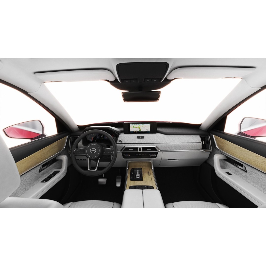 Mazda CX-80 2025 3D Model – Detailed SUV with Interior, FBX, Blender - View 18