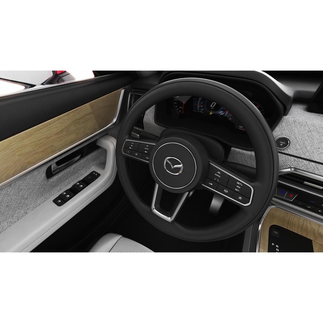 Mazda CX-80 2025 3D Model – Detailed SUV with Interior, FBX, Blender - View 20
