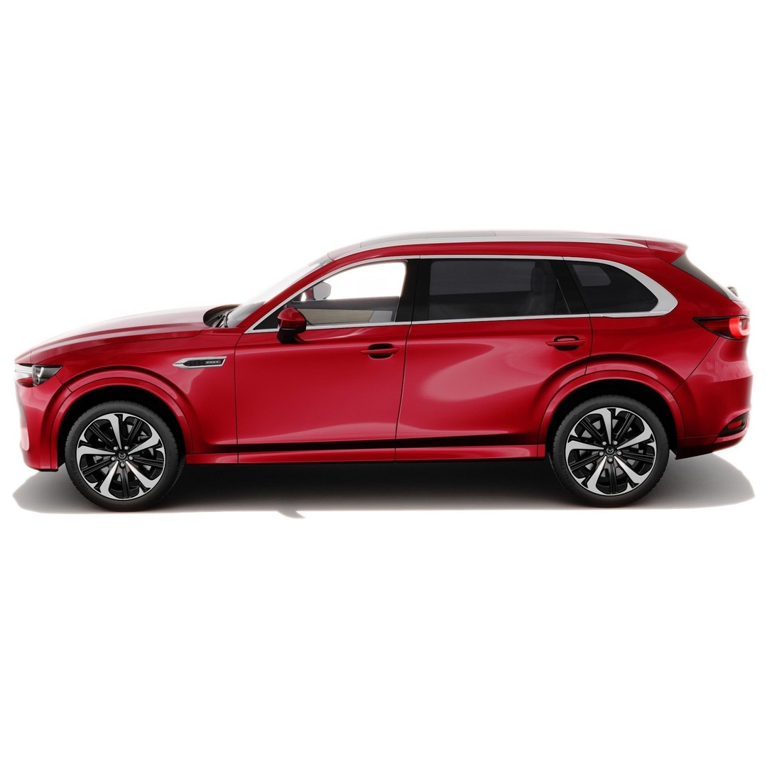 Mazda CX-80 2025 3D Model – Detailed SUV with Interior, FBX, Blender - View 5