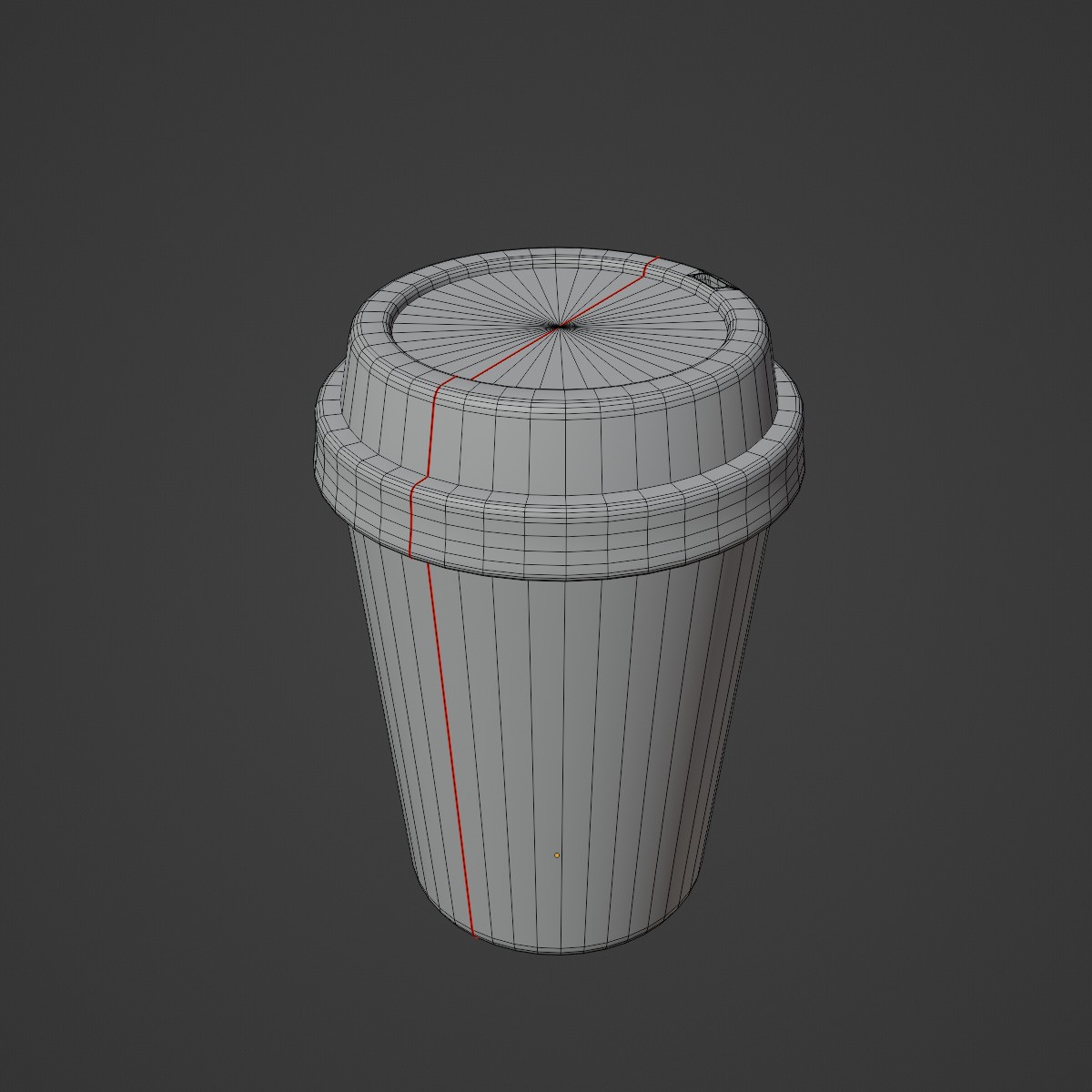 Plastic Coffee Cup Set - Low-Poly Game-Ready 3D Model