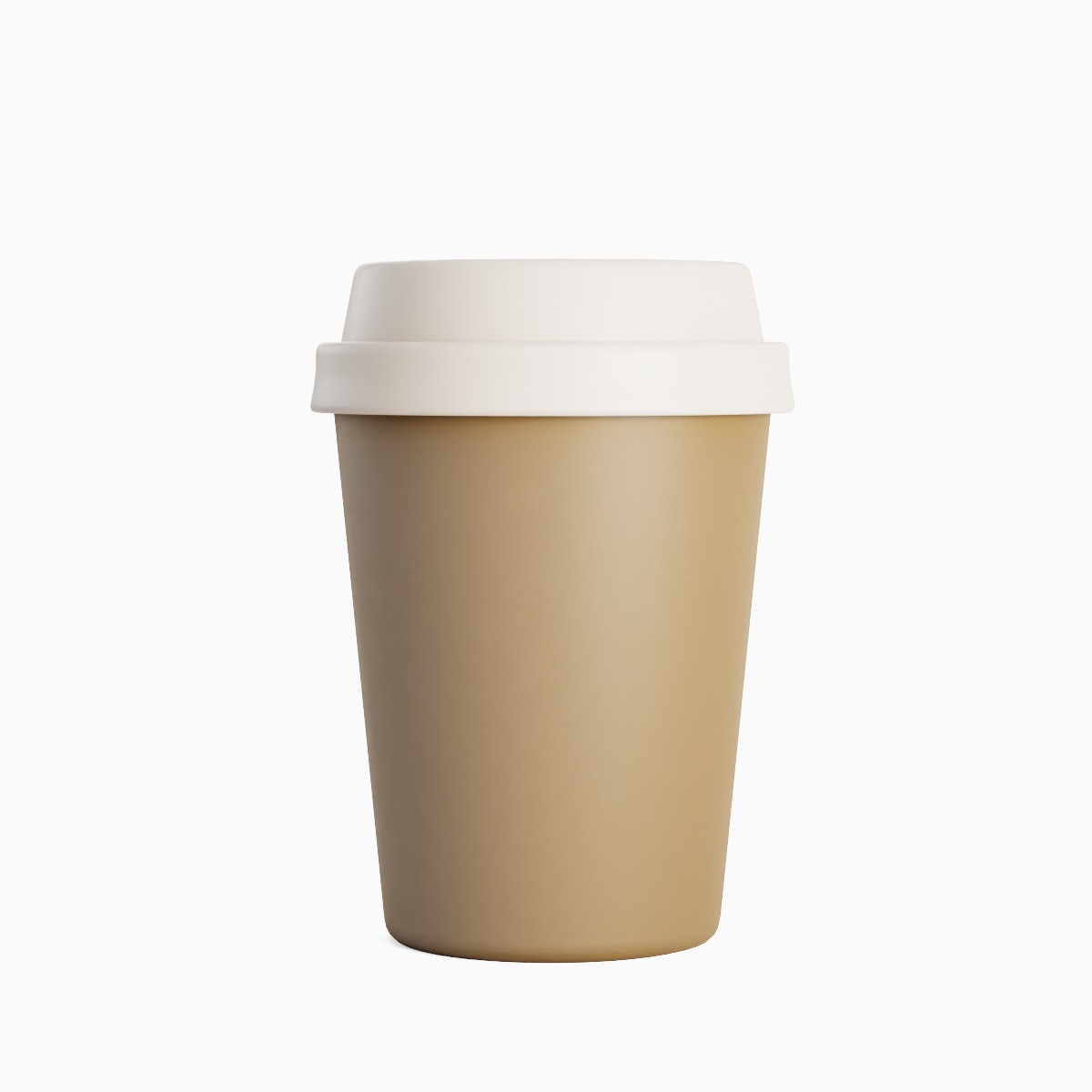 Plastic Coffee Cup Set - Low-Poly Game-Ready 3D Model - View 11