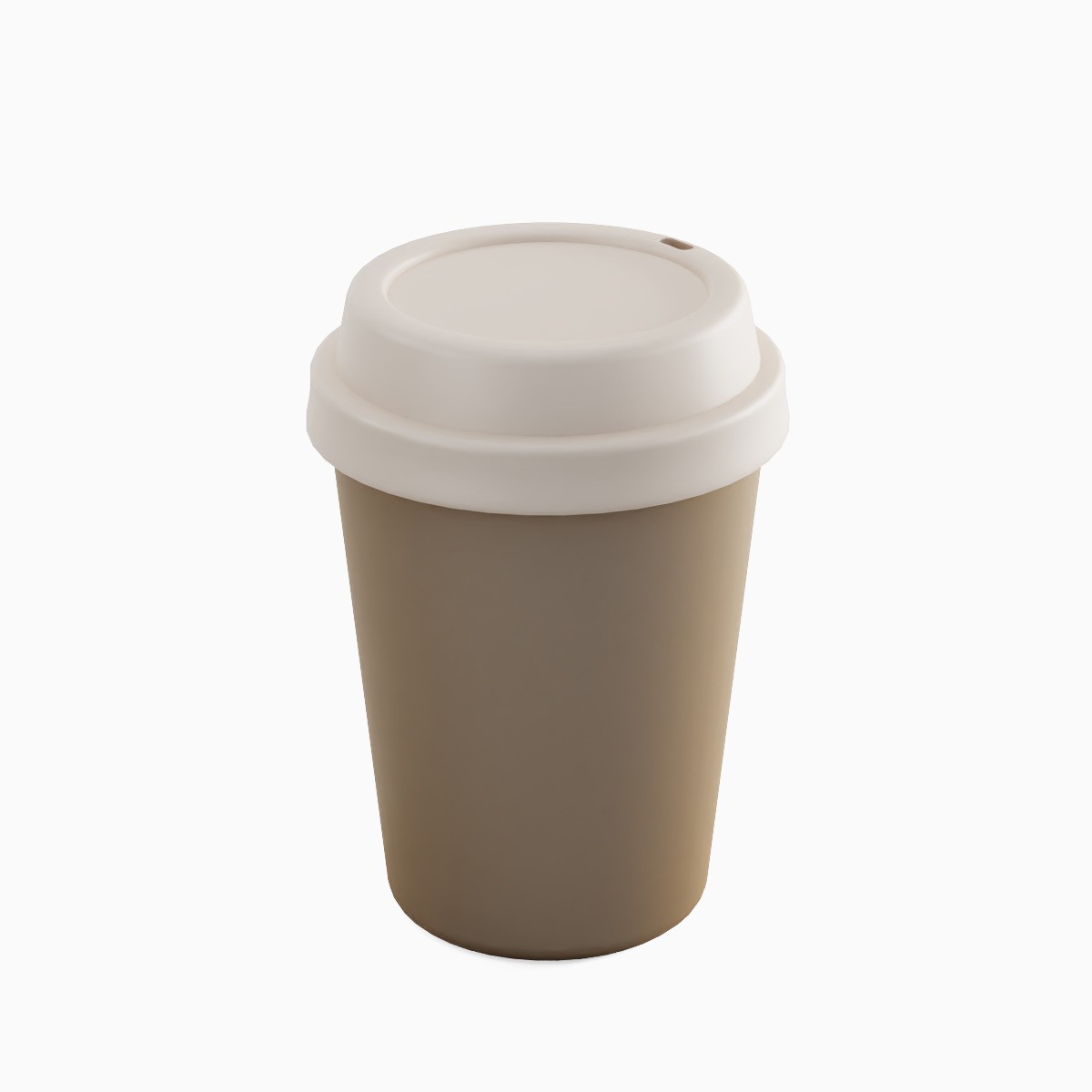 Plastic Coffee Cup Set - Low-Poly Game-Ready 3D Model - View 13