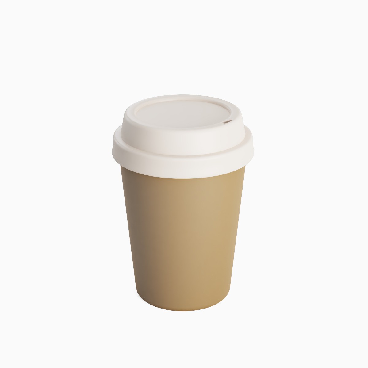 Plastic Coffee Cup Set - Low-Poly Game-Ready 3D Model - View 14