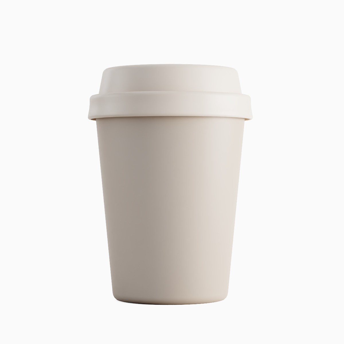 Plastic Coffee Cup Set - Low-Poly Game-Ready 3D Model - View 15