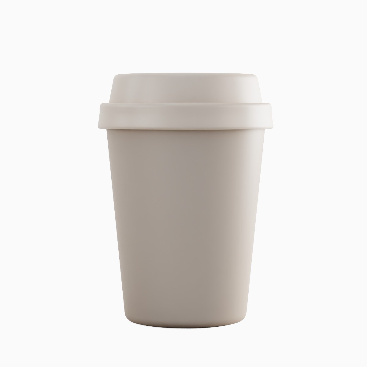 Plastic Coffee Cup Set - Low-Poly Game-Ready 3D Model - View 16