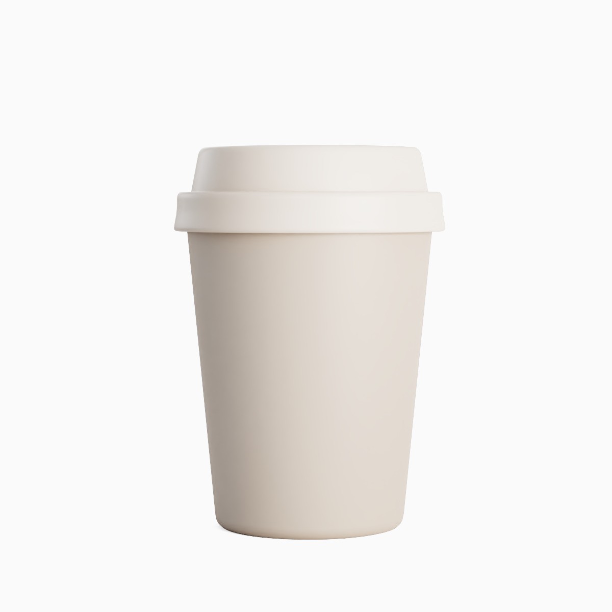 Plastic Coffee Cup Set - Low-Poly Game-Ready 3D Model - View 17
