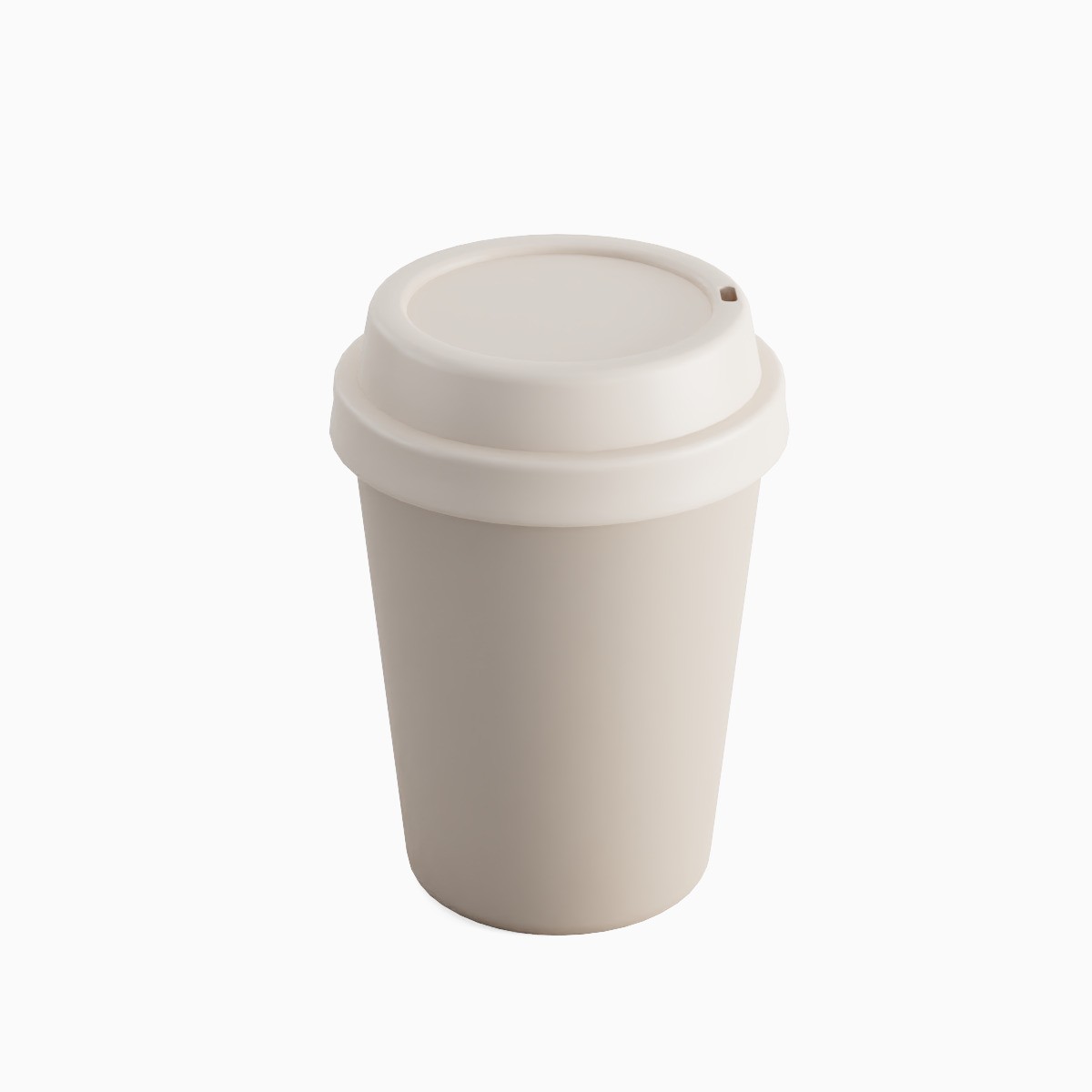 Plastic Coffee Cup Set - Low-Poly Game-Ready 3D Model - View 18