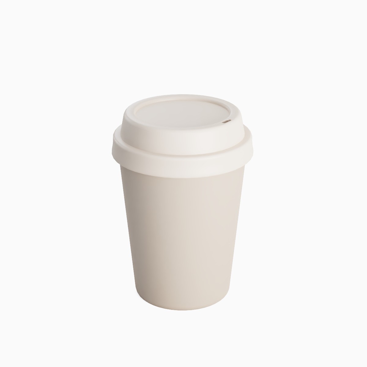 Plastic Coffee Cup Set - Low-Poly Game-Ready 3D Model - View 20