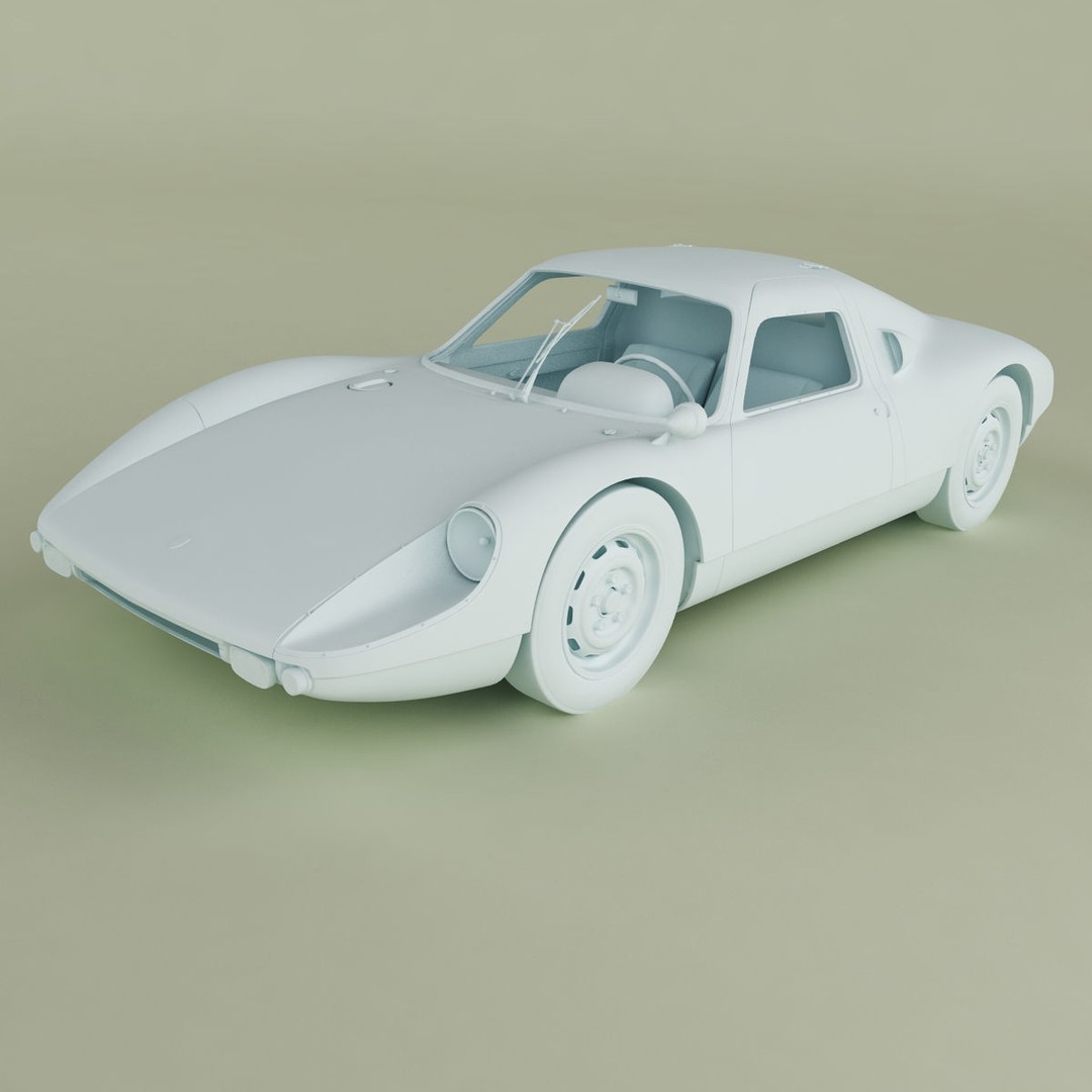 Porsche 904 GTS 3D Model – High Poly Racing Car Asset, FBX, OBJ - View 12
