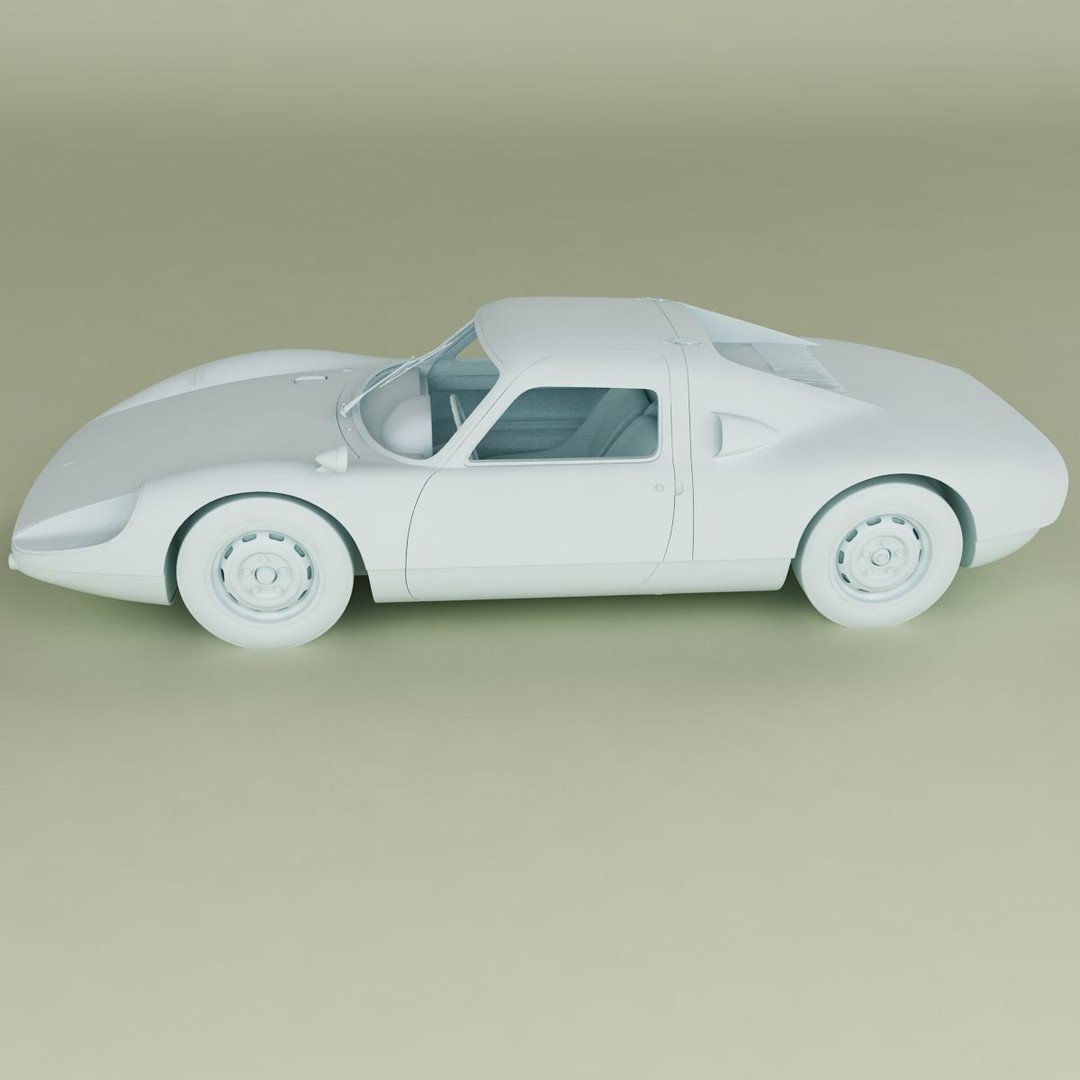 Porsche 904 GTS 3D Model – High Poly Racing Car Asset, FBX, OBJ - View 13