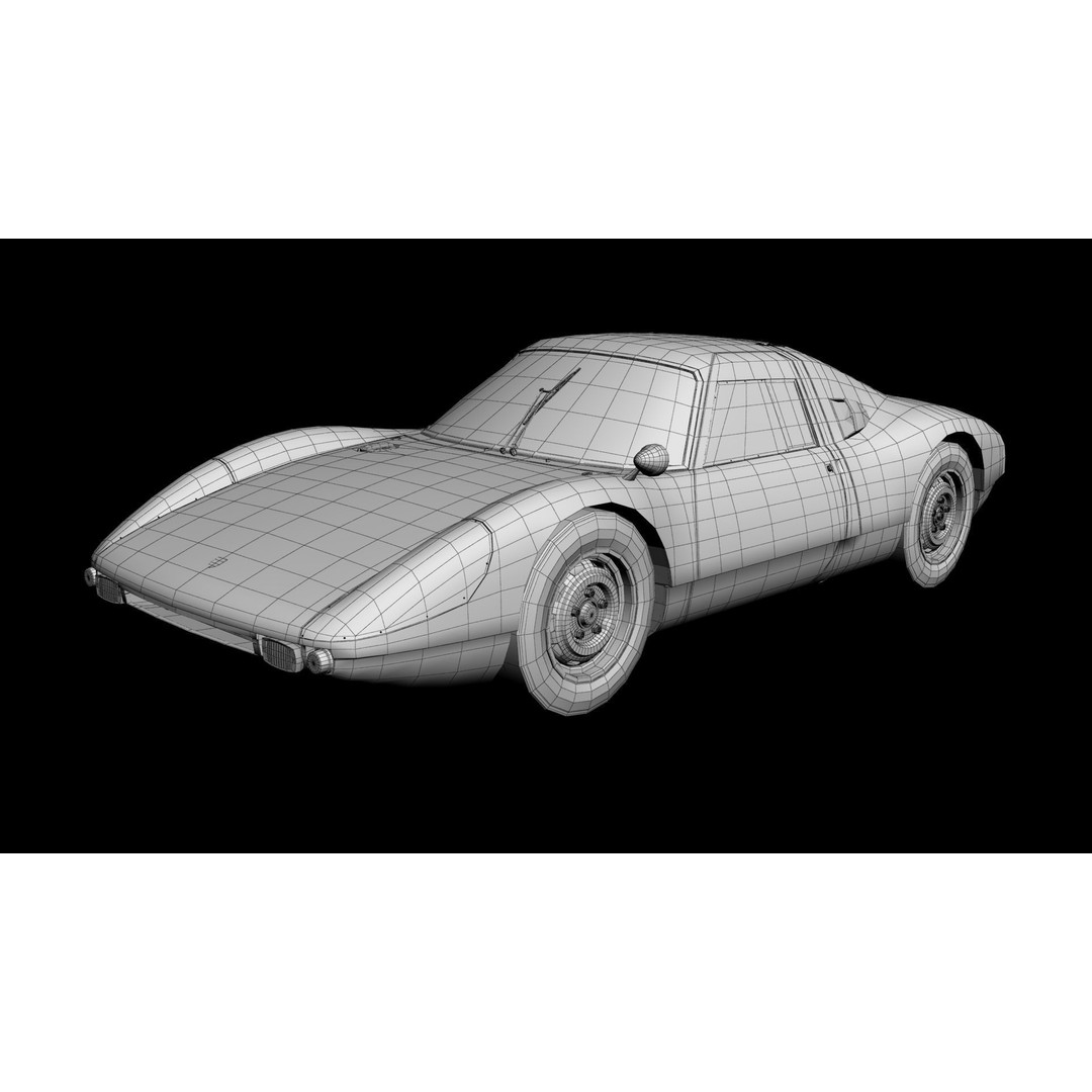 Porsche 904 GTS 3D Model – High Poly Racing Car Asset, FBX, OBJ - View 15