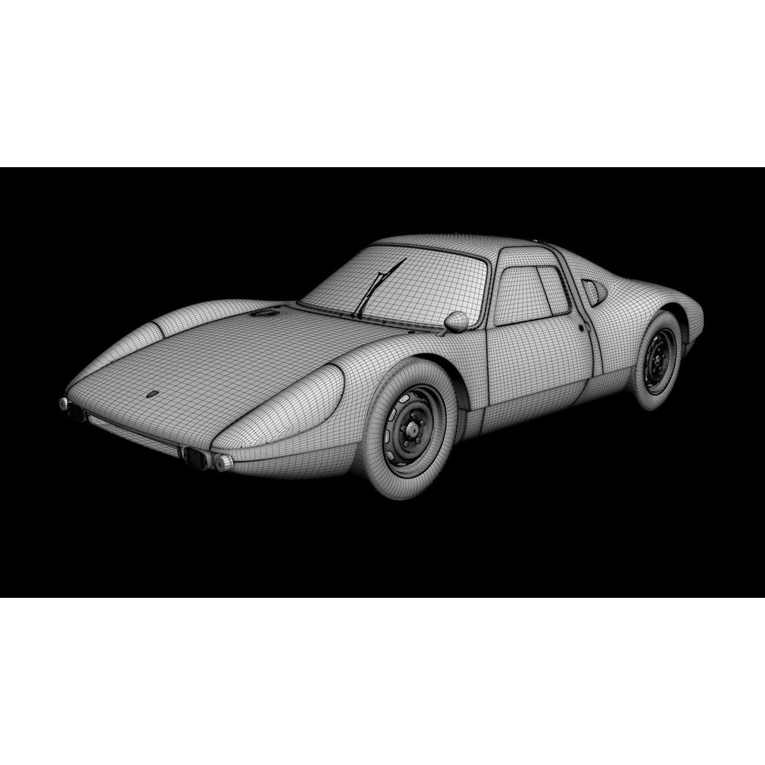 Porsche 904 GTS 3D Model – High Poly Racing Car Asset, FBX, OBJ - View 16