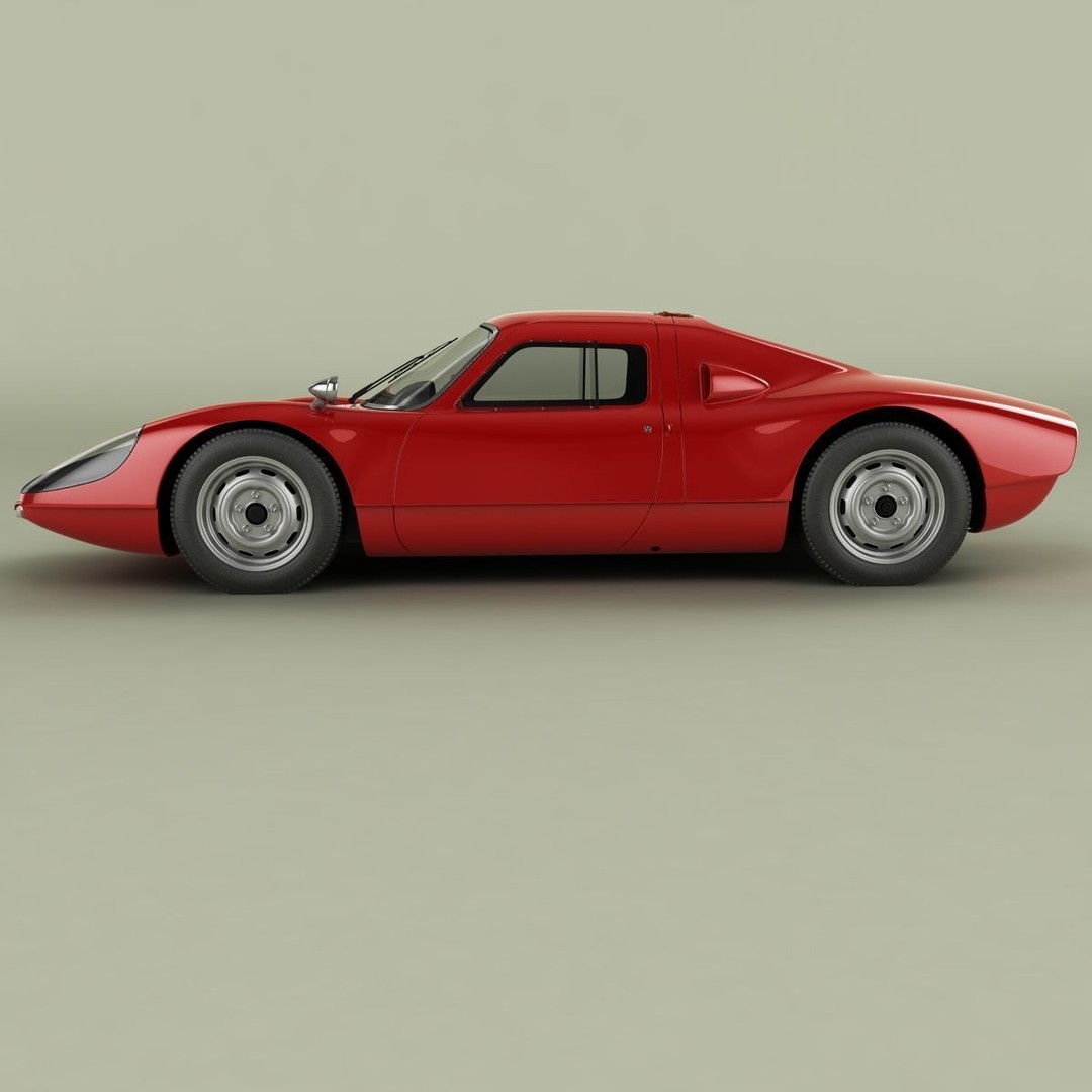 Porsche 904 GTS 3D Model – High Poly Racing Car Asset, FBX, OBJ - View 3