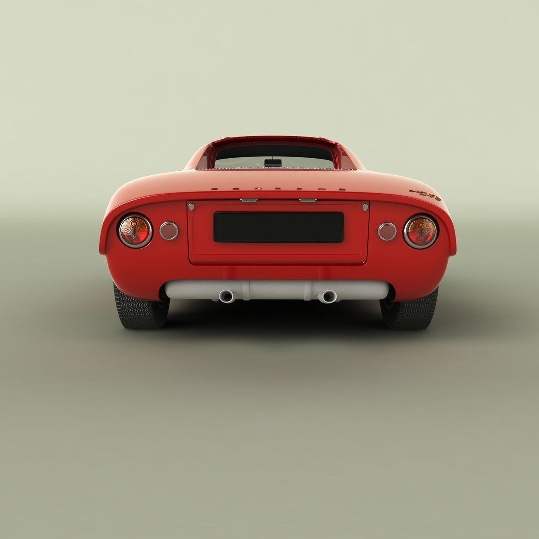 Porsche 904 GTS 3D Model – High Poly Racing Car Asset, FBX, OBJ - View 5