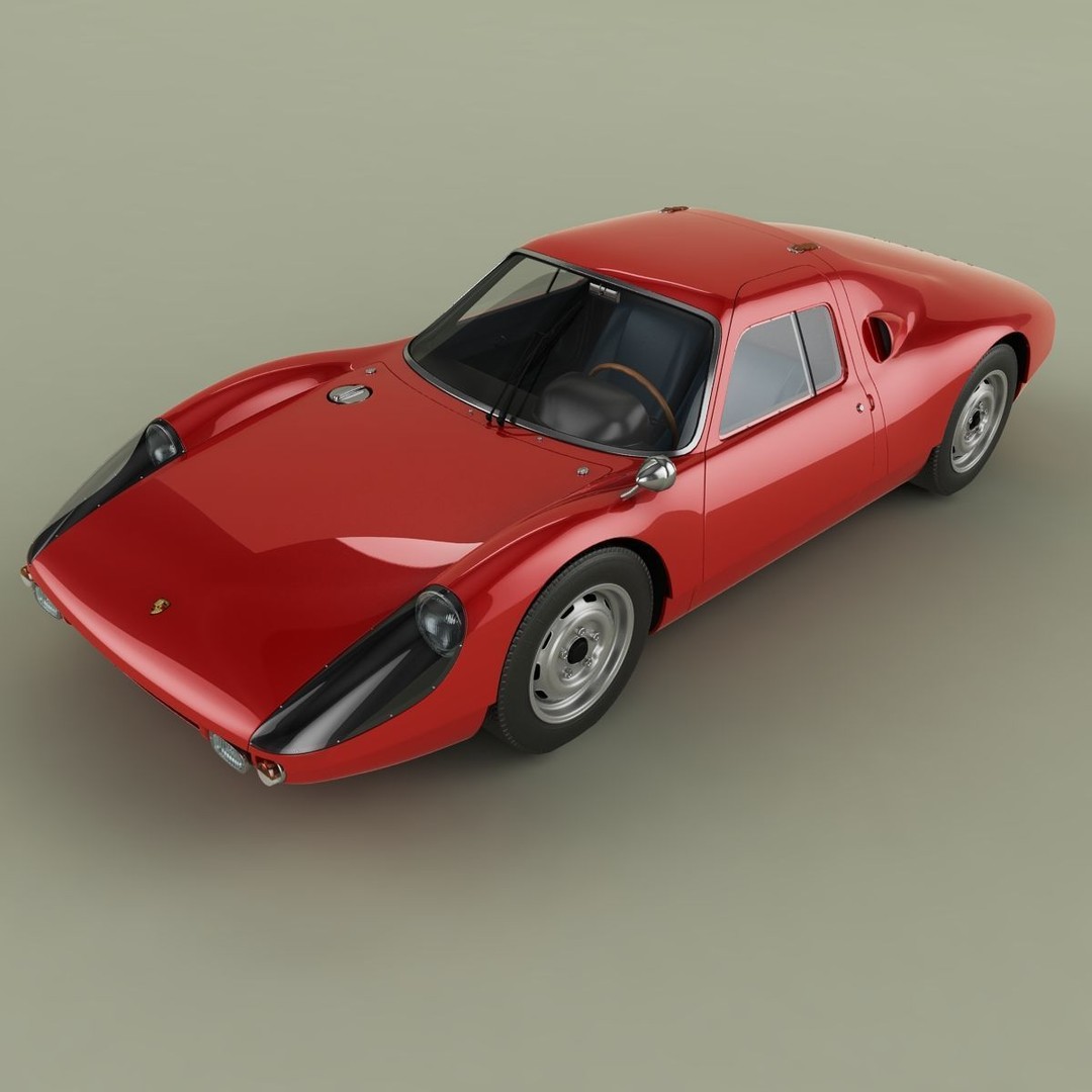 Porsche 904 GTS 3D Model – High Poly Racing Car Asset, FBX, OBJ - View 7