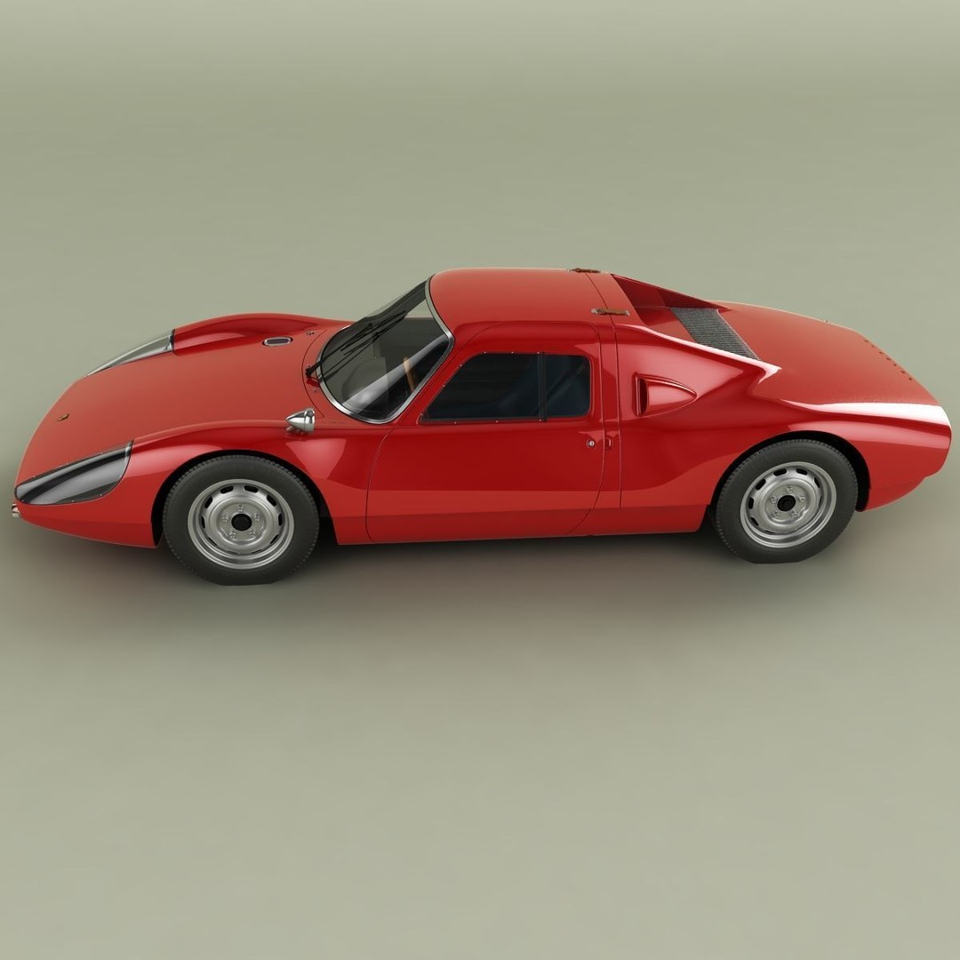 Porsche 904 GTS 3D Model – High Poly Racing Car Asset, FBX, OBJ - View 8