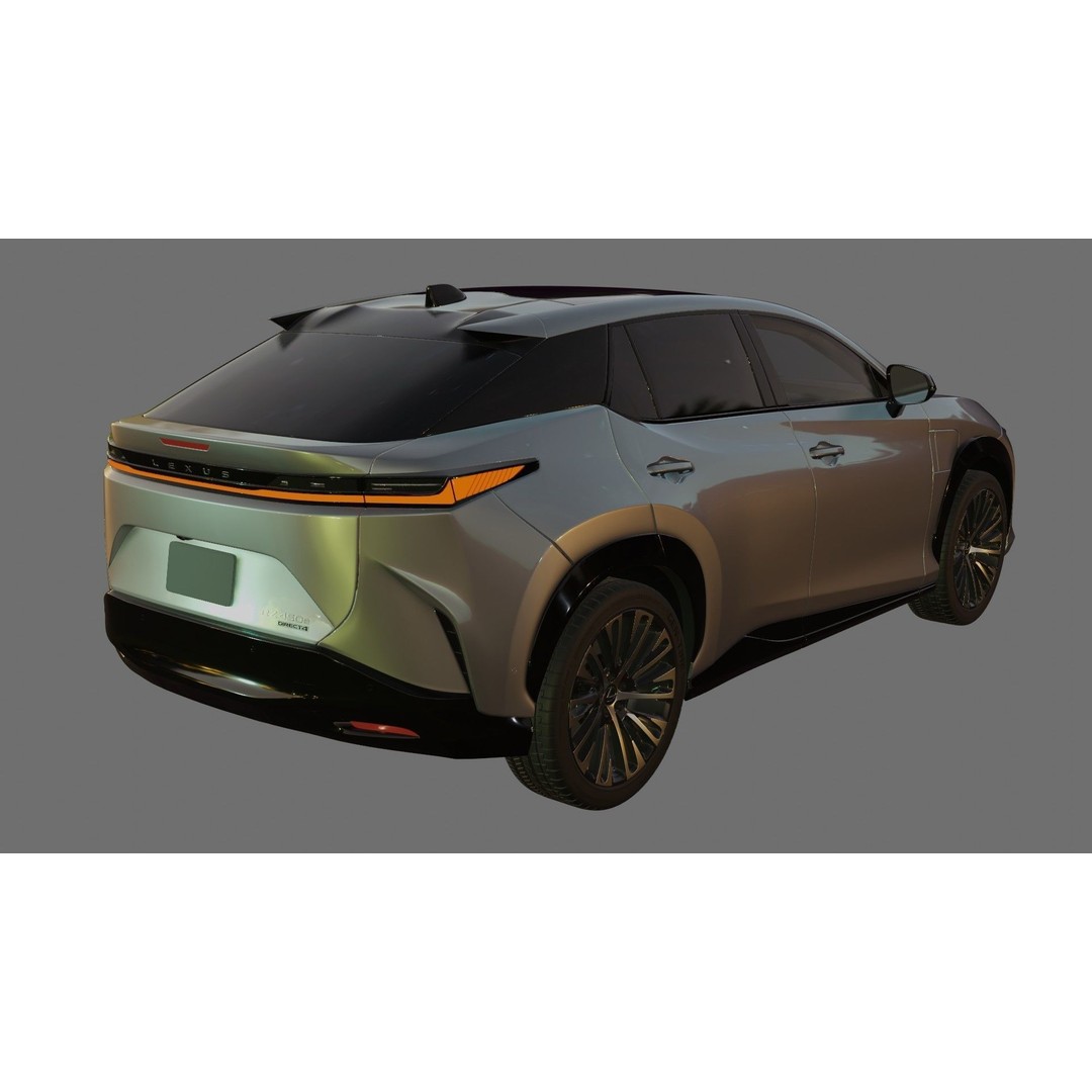 Lexus RZ 450e 2023 3D Model – High Poly SUV with Interior, FBX & OBJ - View 21