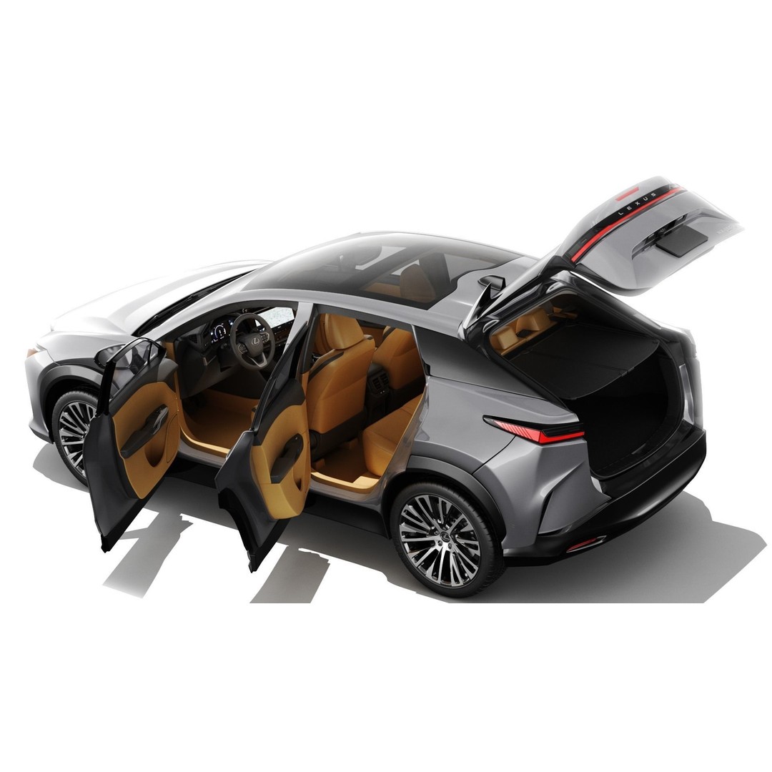 Lexus RZ 450e 2023 3D Model – High Poly SUV with Interior, FBX & OBJ - View 4