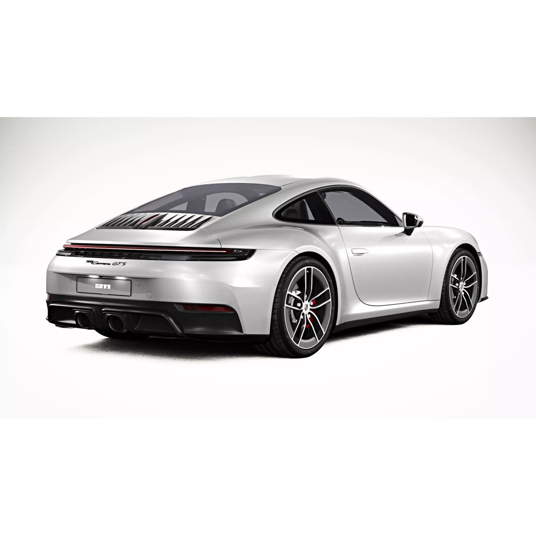 2026 Porsche 911 Carrera 4 GTS 3D Model – High Poly Game Asset, FBX, Blender - View 12