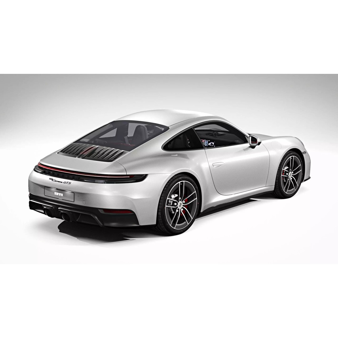 2026 Porsche 911 Carrera 4 GTS 3D Model – High Poly Game Asset, FBX, Blender - View 13