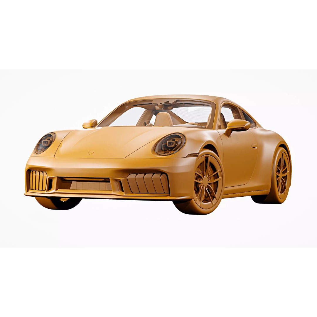 2026 Porsche 911 Carrera 4 GTS 3D Model – High Poly Game Asset, FBX, Blender - View 26