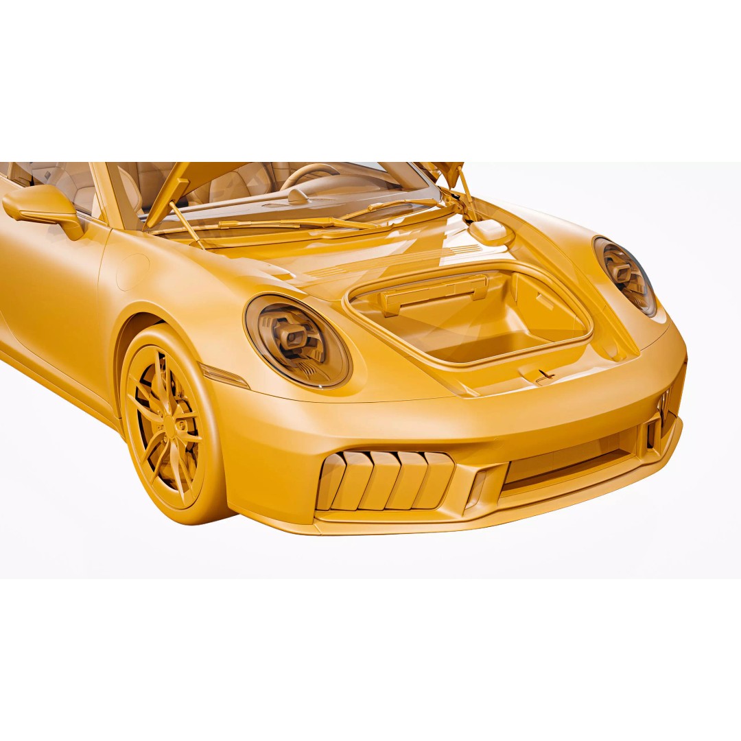 2026 Porsche 911 Carrera 4 GTS 3D Model – High Poly Game Asset, FBX, Blender - View 30