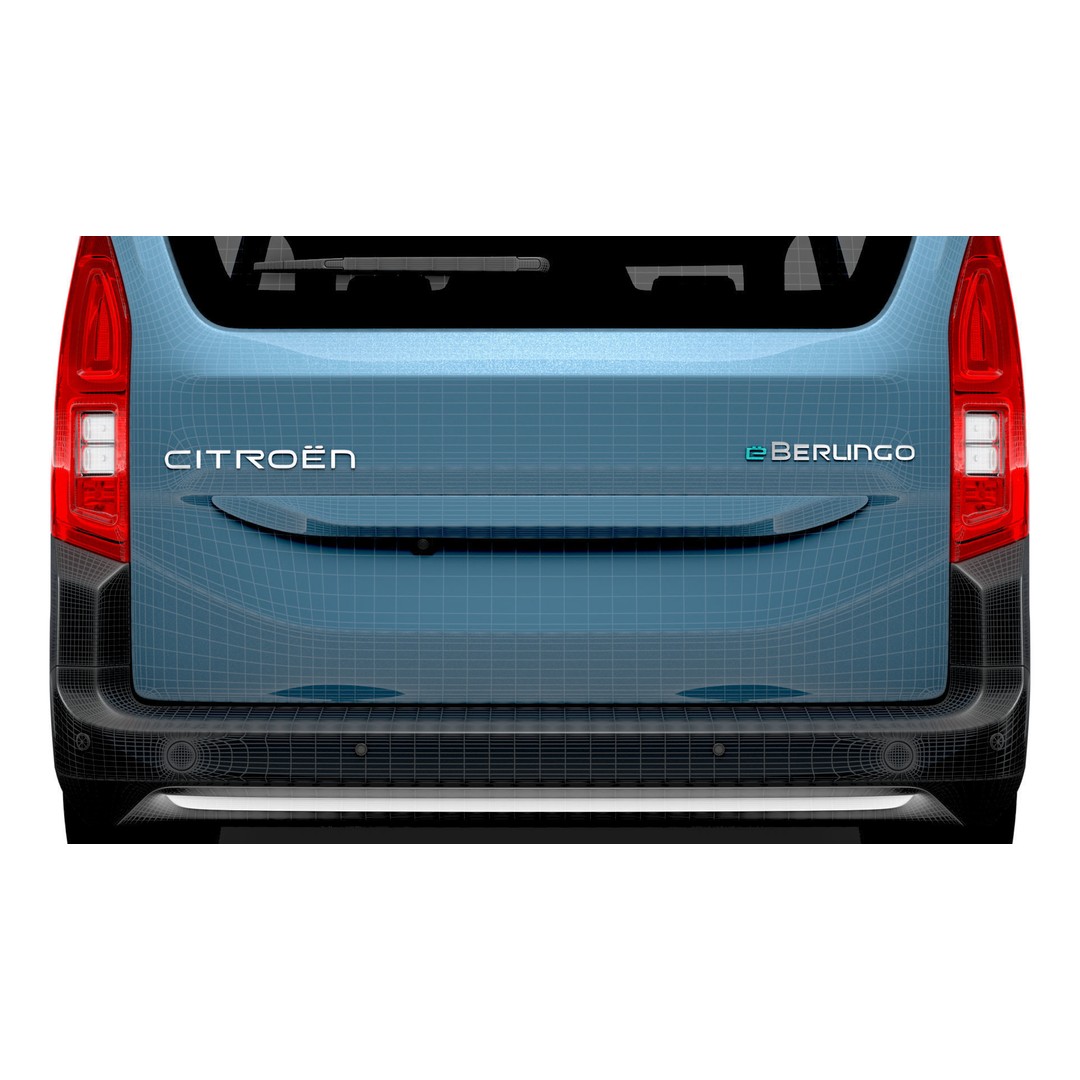 Citroen e Berlingo Max XTR 2025 3D Model – High Poly Vehicle, FBX, OBJ