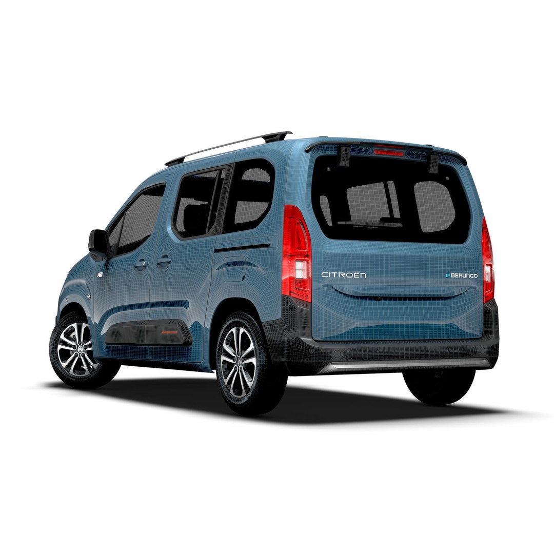 Citroen e Berlingo Max XTR 2025 3D Model – High Poly Vehicle, FBX, OBJ - View 18