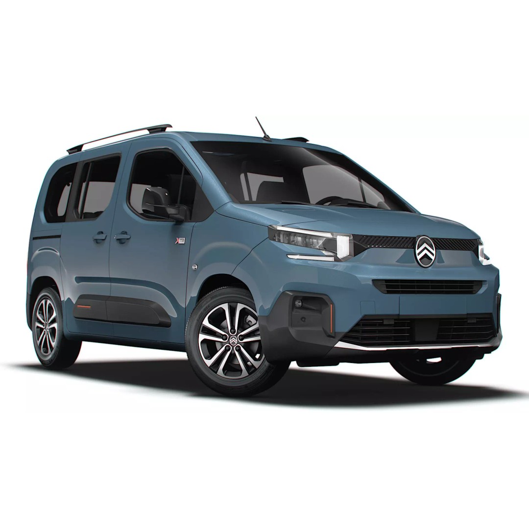 Citroen e Berlingo Max XTR 2025 3D Model – High Poly Vehicle, FBX, OBJ - View 2
