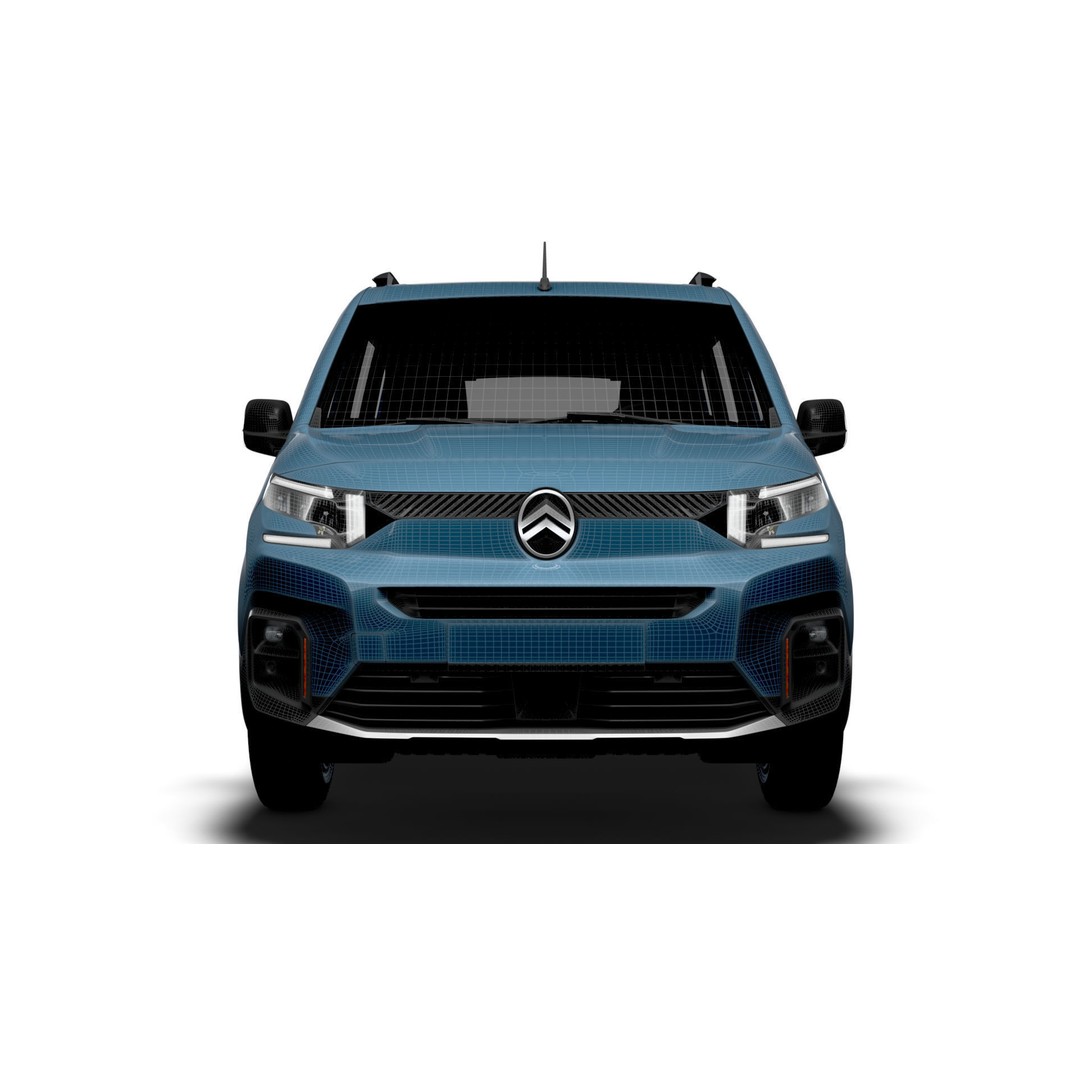 Citroen e Berlingo Max XTR 2025 3D Model – High Poly Vehicle, FBX, OBJ - View 22