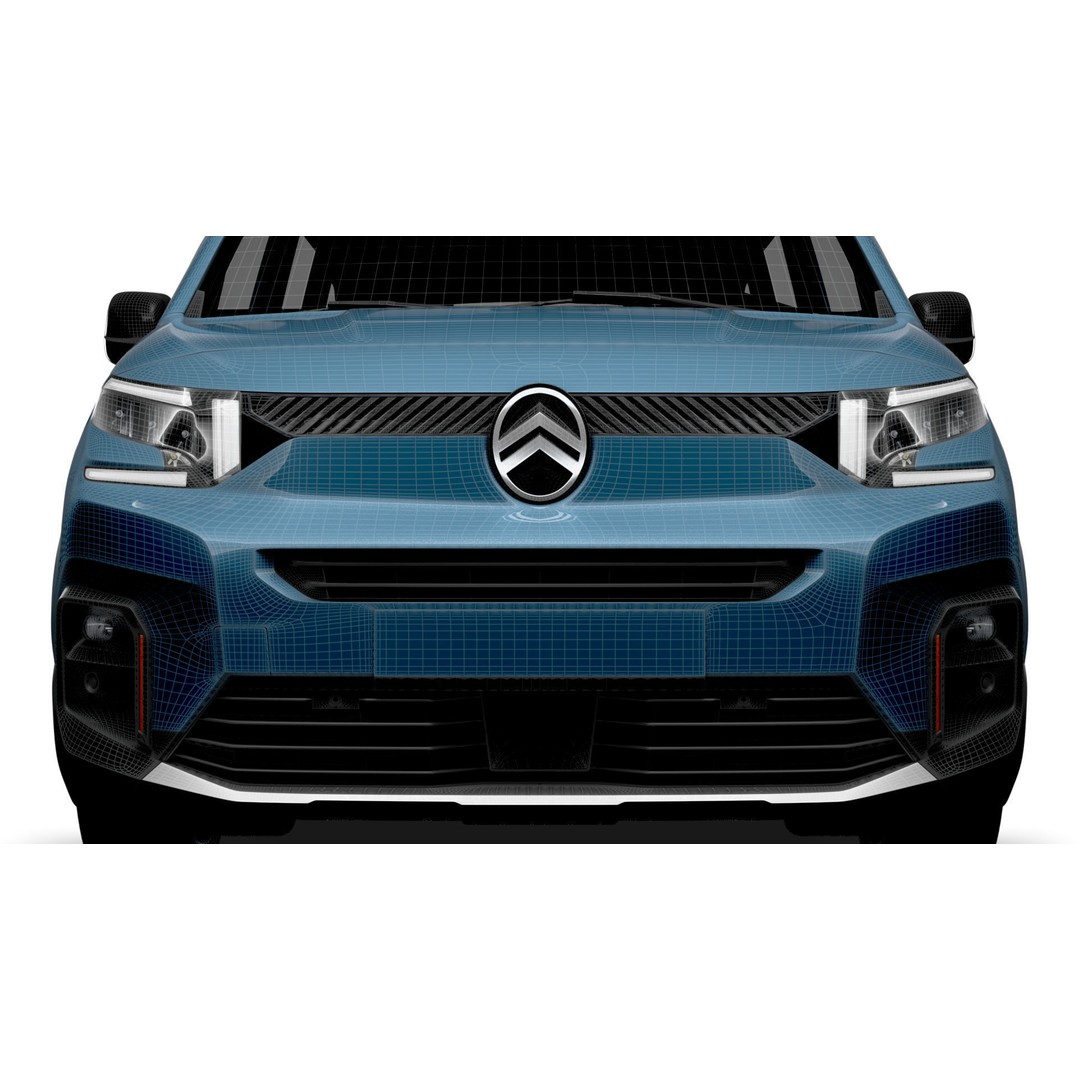Citroen e Berlingo Max XTR 2025 3D Model – High Poly Vehicle, FBX, OBJ - View 23