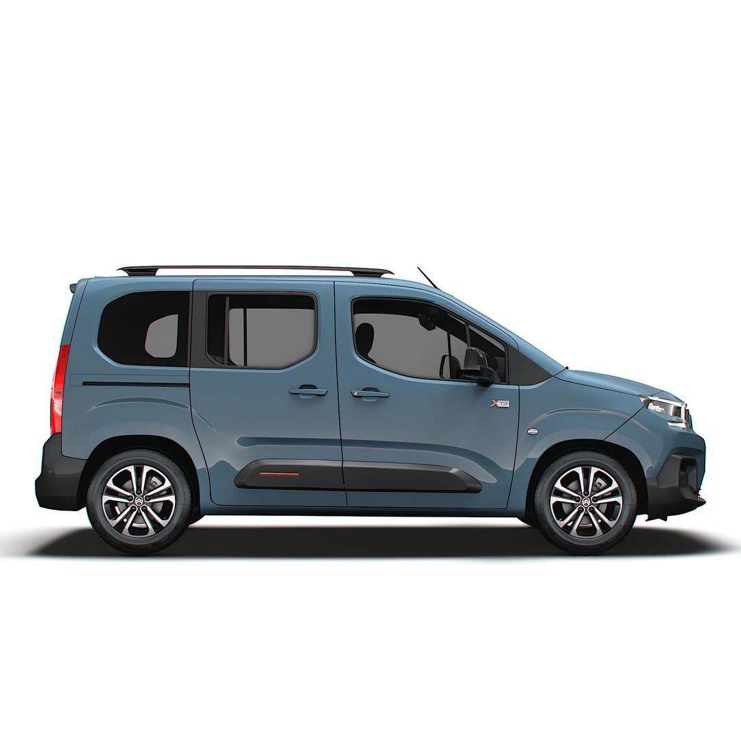 Citroen e Berlingo Max XTR 2025 3D Model – High Poly Vehicle, FBX, OBJ - View 3
