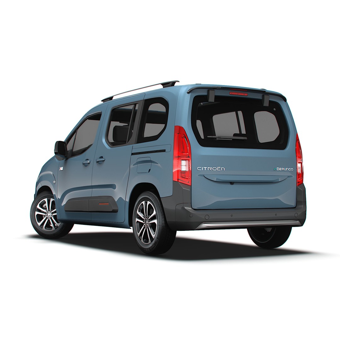 Citroen e Berlingo Max XTR 2025 3D Model – High Poly Vehicle, FBX, OBJ - View 4